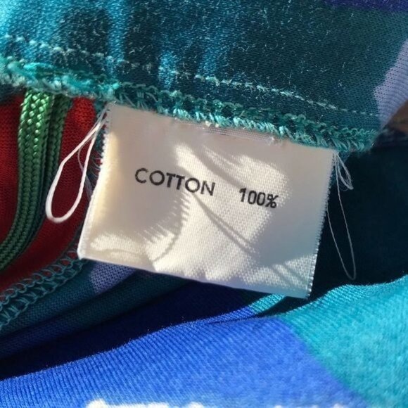 Vintage 1980s Missoni Matching Skirt & Top Blue Abstract Print Size Small - Picture 6 of 8